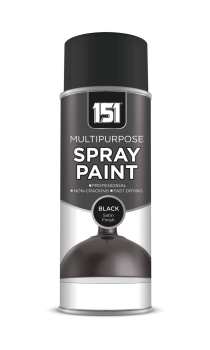 151 Spray Paint Black Satin 400ml 151 Spray Paint Black Satin 400ml